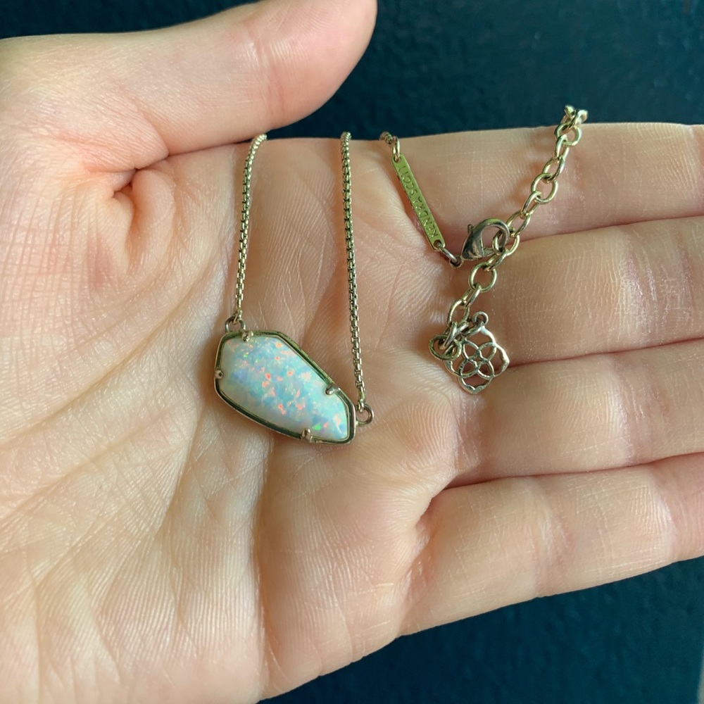 KENDRA SCOTT Fire Opal Necklace